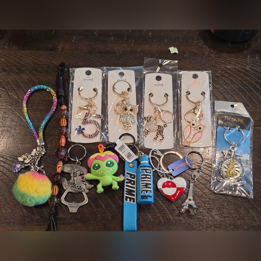 Assortment Of Keychains